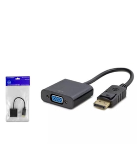 Hadron HDX7763 DisplayPort to VGA Dişi Çevirici Dönüştürücü 1080p Siyah