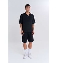 Maraton Erkek Polo Yaka Siyah Gömlek