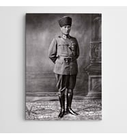 Atatürk Askeri Üniforma İle Kanvas Tablo