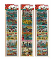 İstanbul Temalı Silikon Buzdolapı Süsü Magnet 6'lı Set Alk5809