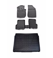 Peugeot 2008 2019+ Alt 3D Paspas ve Bagaj Havuzu Seti Bizymo (Siyah)