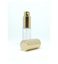 BOŞ PARFÜM ŞİŞESİ 4 ML (3 ADET) SARI METAL SPREY VE KAPAK BOŞ