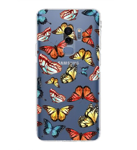 PrintiFy Samsung Galaxy S9 Plus ile Uyumlu Water Color 2  Kamera Korumalı Şeffaf  Kılıf