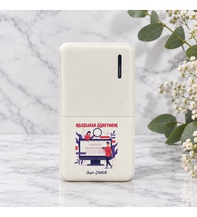 Bilgisayar Öğretmenine İsme Özel Powerbank