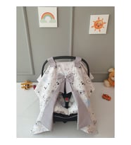 Yuar Baby Puset Örtüsü ve Puset Minderi 2'li Set Gri (Gri)