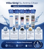 Villa Girişi Su Arıtma Cihazı - Delüx 5li Filtrasyon Sistemi