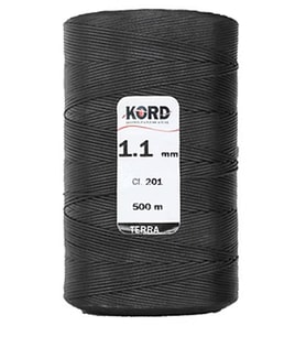 Kord 201 Siyah Rengi 1.1 mm 500 m Mumlu El Saracı ve Dikiş İpi