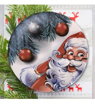 Happy Santa Servis Tabağı 26 Cm - 17980