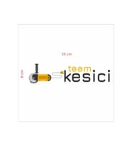 Kesici Team Araç Yazısı Sticker (Karışık)