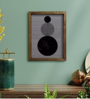 BK Home Modern Art Tasarımlı Doğal Masif Ahşap Çerçeveli Tablo-7