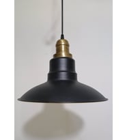 RİOLİGHT RETRO SİYAH İÇİ GOLD TEKLİ METAL SARKIT ÇAP: 30CM