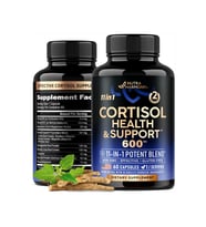 NUTRAHARMONY Cortısol Healt Support - 11-in-1 Supplement 600mg 60 Capsul.Abd Menşei.46.