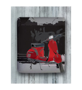 Kırmızı Motor Bilek Destekli Mouse Pad