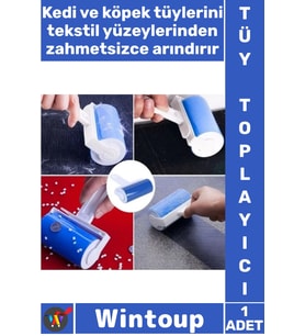 #TüyToplayıcı Yıkanabilir Pratik Yapışkanlı Kedi Köpek Kıl Temizleme Koltuk Tüy Toz Toplama Rulosu