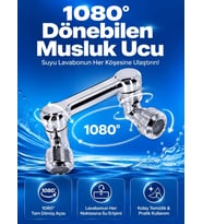 Döndürülebilir Musluk Mutfak Banyo Musluk Ucu Başlığı 4 Filtreli