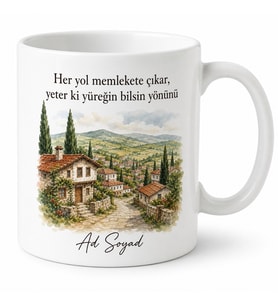 Memleket Güzeldir Temalı Baskılı Kupa Bardak Özel Tasarım Hediye