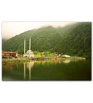 Cakatablo Trabzon Uzungöl Cami ve Ormanlar MDF Tablo