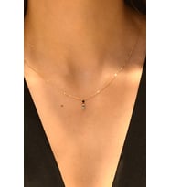 RENKLİ TAŞLI KOLYE 14 AYAR A056365