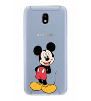 Samsung Galaxy J5 Pro Kapak Mickey Mouse Tasarımlı Şeffaf Silikon Kılıf