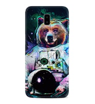 Samsung J6 Plus J7 Prime J7 Pro M20 Kılıf Desenli Silikon Astronot Panda 1755