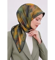 Lesscarves Pamuk İpek Eşarp Batik Desenli LS2204