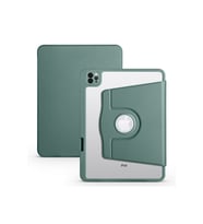 Apple iPad 10.2 (8.Nesil) Uyumlu Kılıf Zore Termik Kalem Bölmeli Dönebilen Standlı Kılıf (Koyu Yeşil)
