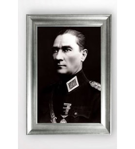 Gümüş Çerçeveli Atatürk Tablo cv1192