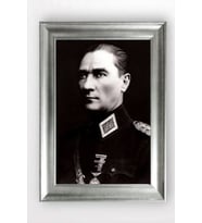 Gümüş Çerçeveli Atatürk Tablo cv1192