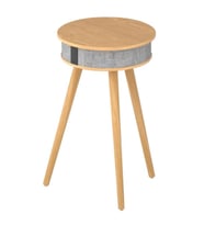 Doppler Kahverengi Barista Bluetooth Hoparlör ve Kablosuz Şarj Özellikli Ayaklı Sehpa