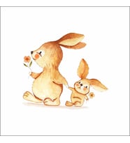 Sevimli Tavşan Duvar Sticker Duvar Sticker 30x25 CM