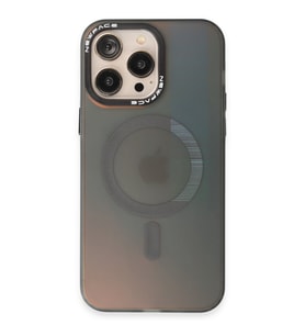 IPHONE 14 PRO UYUMLU VENÜS MAGSAFE TASARIM KILIF (Siyah - Beyaz)