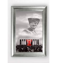 Gümüş Çerçeveli Atatürk Tablo cv1399