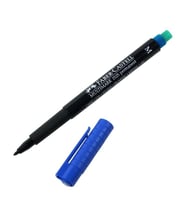 Faber Castell 1525 Permanent Kalem - Asetat Kalemi M Mavi - 3 adet