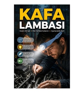 Suya Dayanıklı LED Kafa Lambası – Outdoor Kullanım