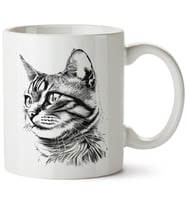 Kedi Baskılı Porselen Kupa Bardak