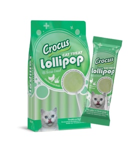 Crocus Tavuklu Ve Kedi Çimli Kedi Lolipop 10x1,4g