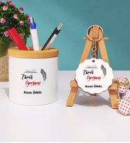 Tarih Öğretmeni Kalemlik ve Anahtarlık