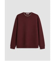 LCW Vision Bordo Bisiklet Yaka Erkek Kalın Sweatshirt