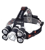 Powermaster MX-501 5 Power Ledli Su Geçirmez 18650 Pilli Şarj Edilebilir Kafa Feneri