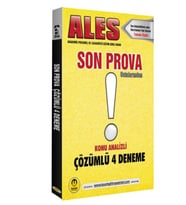 Tasarı Ales Son Prova 4 Çözümlü Deneme