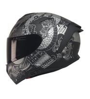 Motosiklet Kaskı Full Face Double Güneş Vizörlü ECE 22.06R Motor Kask Goldy Grey