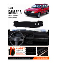 LADA SAMARA ENJEKSİYONLU (1990-2004) Uyumlu Torpido Örtüsü Torpido Kılıfı - Siyah