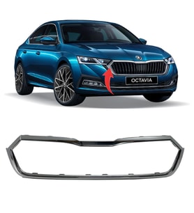 Skoda Octavia Ön Panjur Krom Çerceve 2021 Sonrası 5E3853761