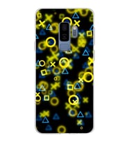 Samsung Galaxy S9 Plus Kapak  Semboller Tasarımlı Şeffaf Silikon Kılıf