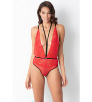 Dantelli Fantezi Babydoll (Kırmızı)