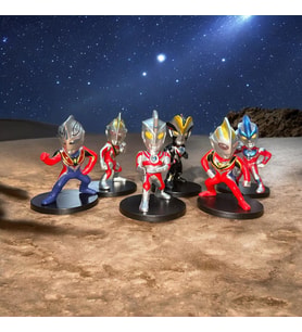 VIP ULTRAMAN 6 LI KARAKTER SET ZERO TİGA GEED ORB GİNGA VİCTORY ULTRA MAN OYUNCAKLARI BİBLO SET