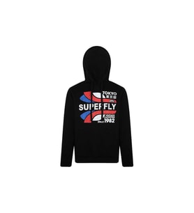 Superfly Tokyo Kapüşonlu Erkek Sweatshirt SPF101232317202 (Siyah)