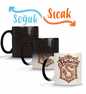 Slytherin Slytherin Sihirli Kupa Bardak Porselen