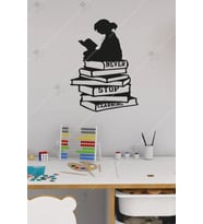 Never Stop Learning Duvar Dekor Hediyelik Eşya Ahşap Tablo (Siyah)