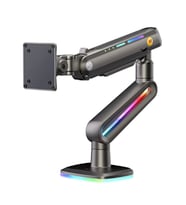 North Bayou G70 F6-Gaming, 2-20 kg Uyumlu, 27INCH-60INCH Aralığında Büyük Ekranlar Için Rgb Aydınlatmalı Profesyonel Ergonomik Oyuncu Monitör Standı ve Iş Monitör Standı